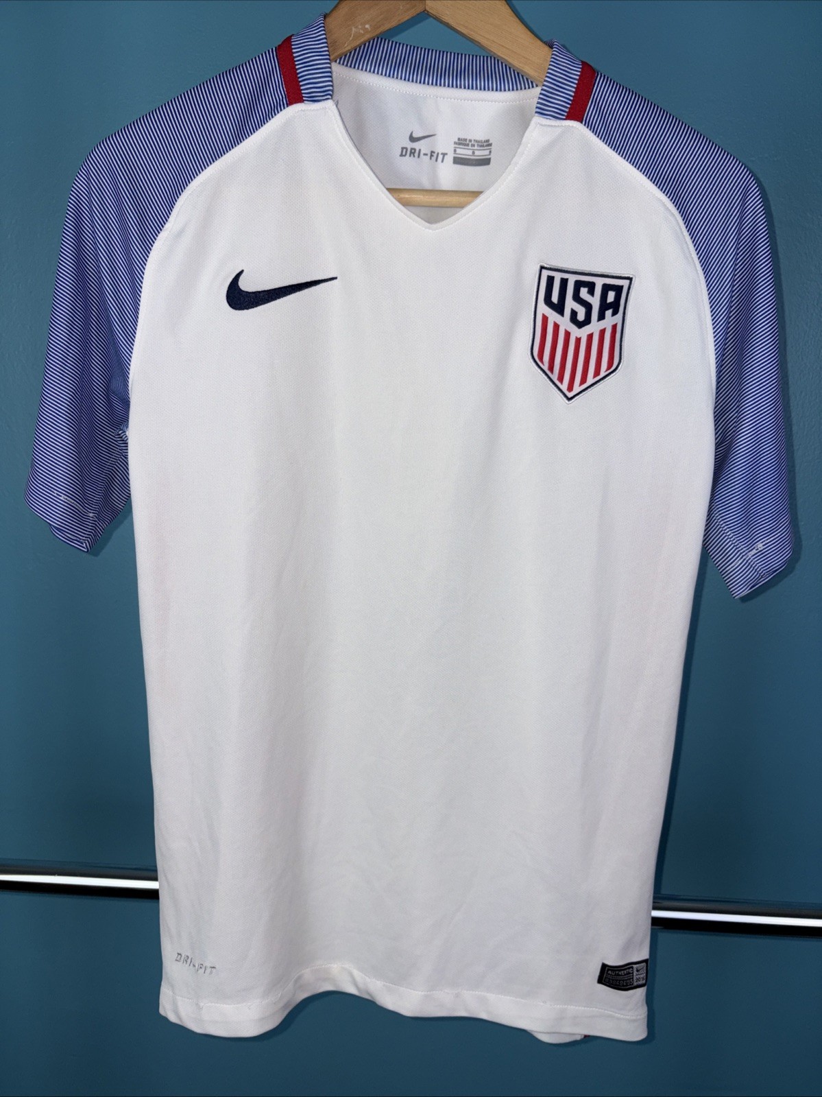 Nike USA Mens National Team USMNT 2016 Soccer Futbol Authentic Jersey Size S
