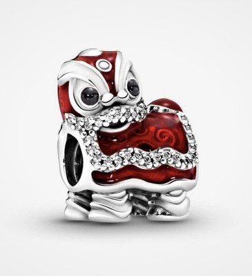    Authentic Pandora    RETIRED   CHINESE LION  DANCE CHARM