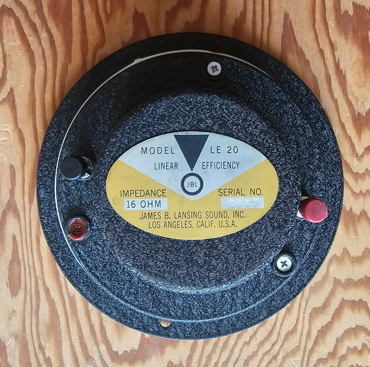 TRIPLE　JBL LE20-1 LE 14Aスピーカー JBL LE20-1 Tweeters alnico Drivers 16 ohm ** PLEASE READ