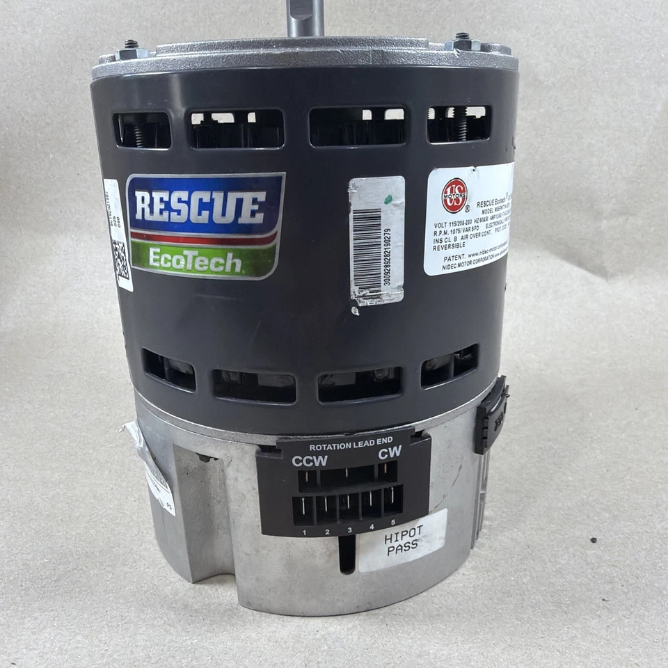 🔥🔥. Motor soplador ECM 1 HP 5552ET (M22) US Motors Rescue EcoTech M55PWTYN-0078 Foto 2 de 4