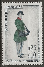 N° 1516**  JOURNEE DU TIMBRE 1967