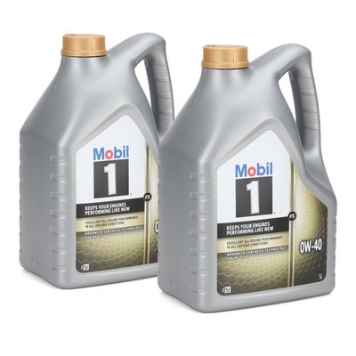 10L 10 Liter Mobil 1 FS 0W-40 Motoröl Öl MB 229.3/5 PORSCHE A40 VW 502/505.00