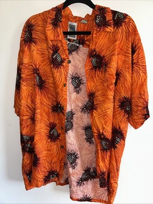 Ocean Current Vintage Originals Hawaiian Shirt Button Down XL Pineapple Print