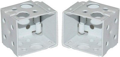 Box Mounting Bracket 1set for 1'' Mini Blinds White Color Window Blinds Headrail