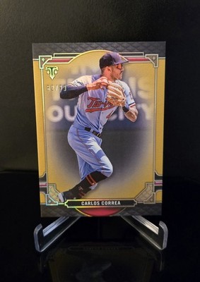 #'d/99   CARLOS CORREA SP 2022 Topps Triple Threads Gold Parallel #66