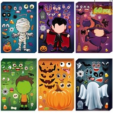 DIY Halloween Stickers for Kids - Craft Activities, Goodie Bag Fillers, Party