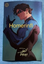 Dan Mora Signed Nightwing # 140 Blue VIRGIN F...
