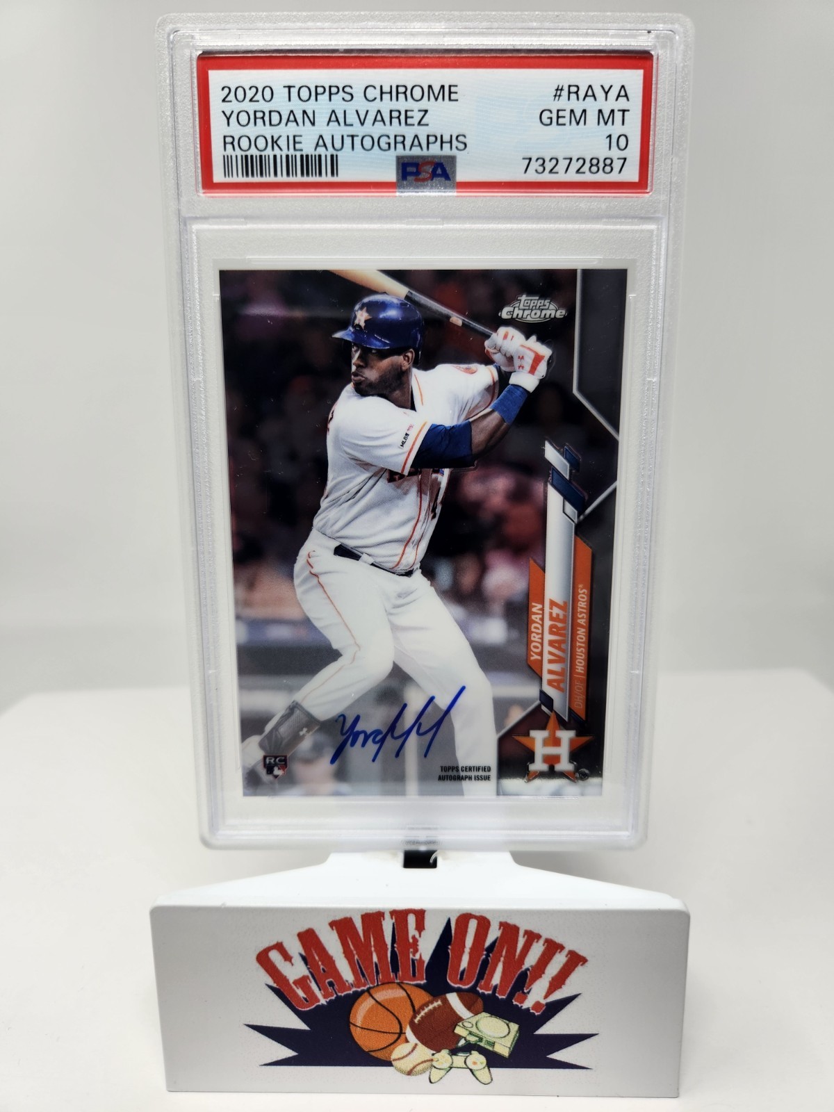 PSA 10 2020 Topps Chrome #RA-YA Yordan Alvarez Rookie Autographs Auto sc