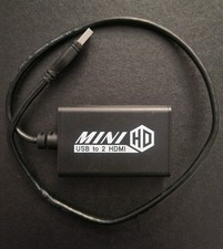 USB To 2 HDMI HD TV 1080P Video Cable Adapter Converter For PC Laptop Hot