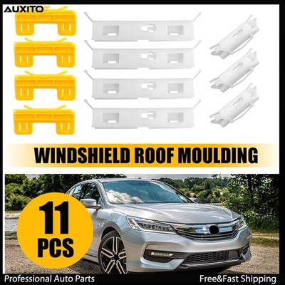 11pcs Moulding Roof Set Clips Windshield Repair Fit Accord 2003-2017 Honda