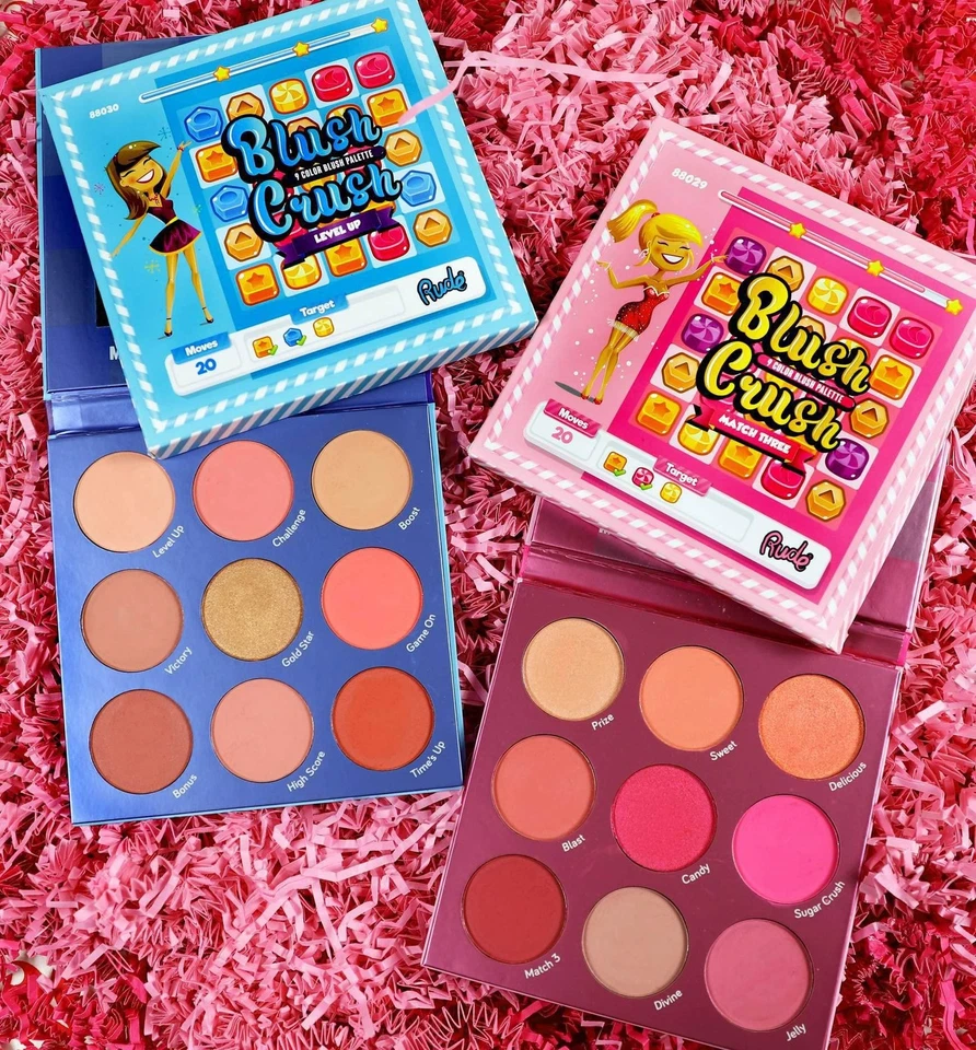 RUDE Blush Crush 9 Color Blush Palette - Level Up - Image 4 of 4
