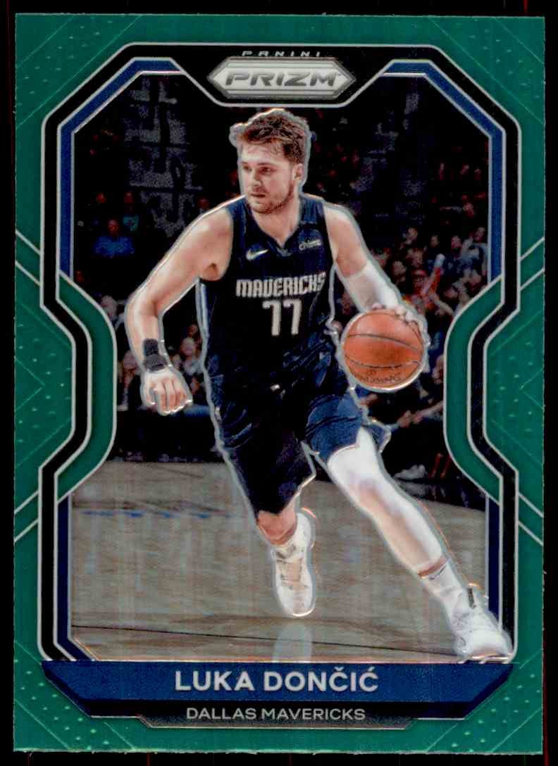 Luka Doncic 2020-21 Panini Prizm Green #32 Dallas Mavericks