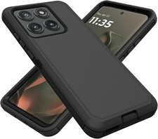 Heavy Duty Defender Case for Motorola Edge 2025, Dustproof Shockproof Rugged Cov