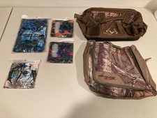 Lot Camo Hunting Gear Fieldline Pro Realtree Packs &amp; Fleece Face Shields