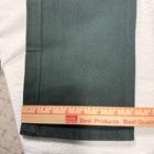 Wrangler silver lake western jeans, 3/4 x 36, with dark green fabric, white stitching, and yellow measurement.