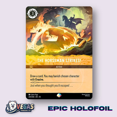 The Horseman Strikes! 207/204 Epic Holofoil Whispers NM Disney Lorcana