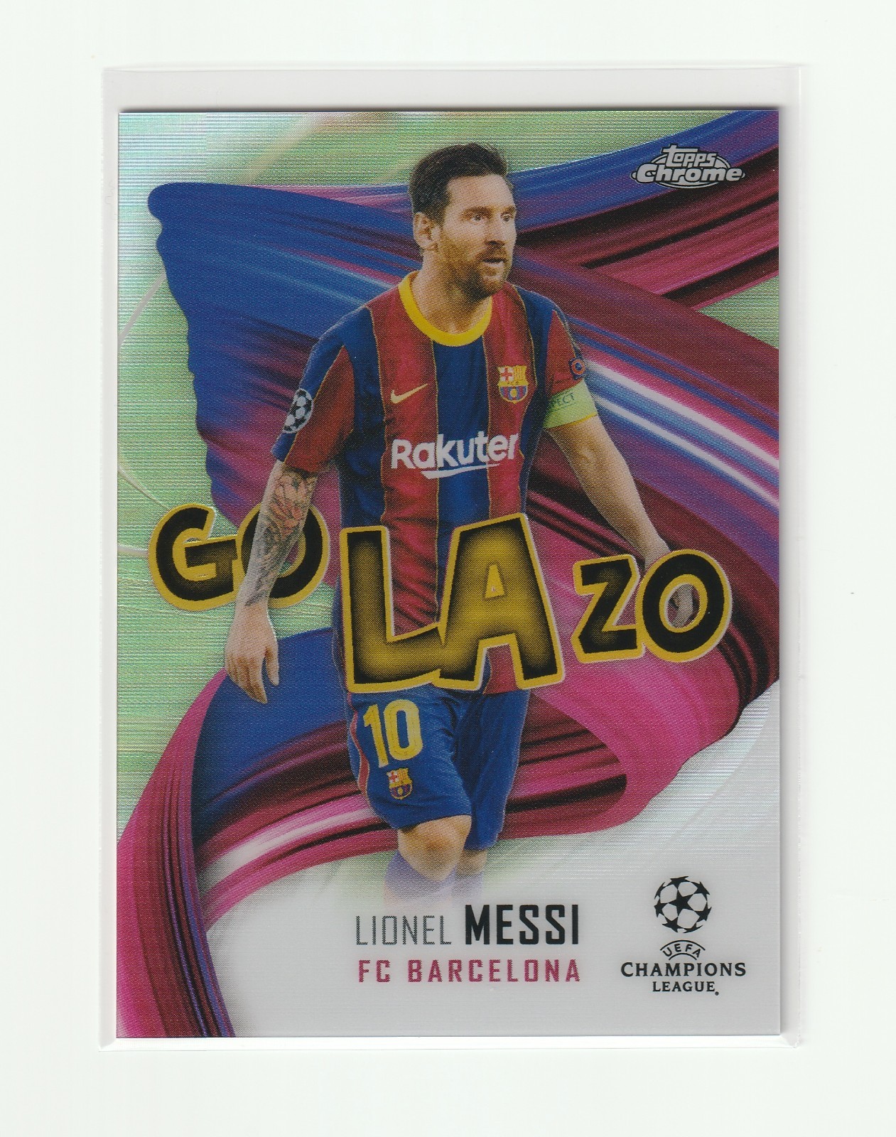 2020-21 TOPPS CHROME UEFA GOLAZO [ LIONEL MESSI ] BARCELONA 