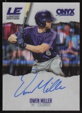 Owen Miller /150 AUTO 2025 Onyx Rips Limited Edition Autographs Rockies
