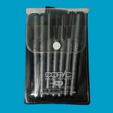 Copic Too Markers 7-Piece Multiliner Inking Pen Set A-2, Black From Japan