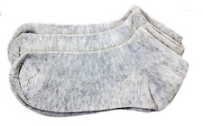 Men's Flax Linen Ankle Socks Quick-Drying Finely Made Mesh-knitted M, 2-pack 