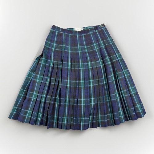 Vintage Womens Plaid Scottish Plaid Wool Kilt Scotch House Scotland Size 16 30”