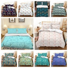 3D Sea Life Fish Pattern Cartoon Quilt Cover Duvet Cover Comforter set