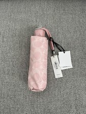 Coach UV Protection Mini Umbrella In Signature Logo In Powder Pink C4322 NWT