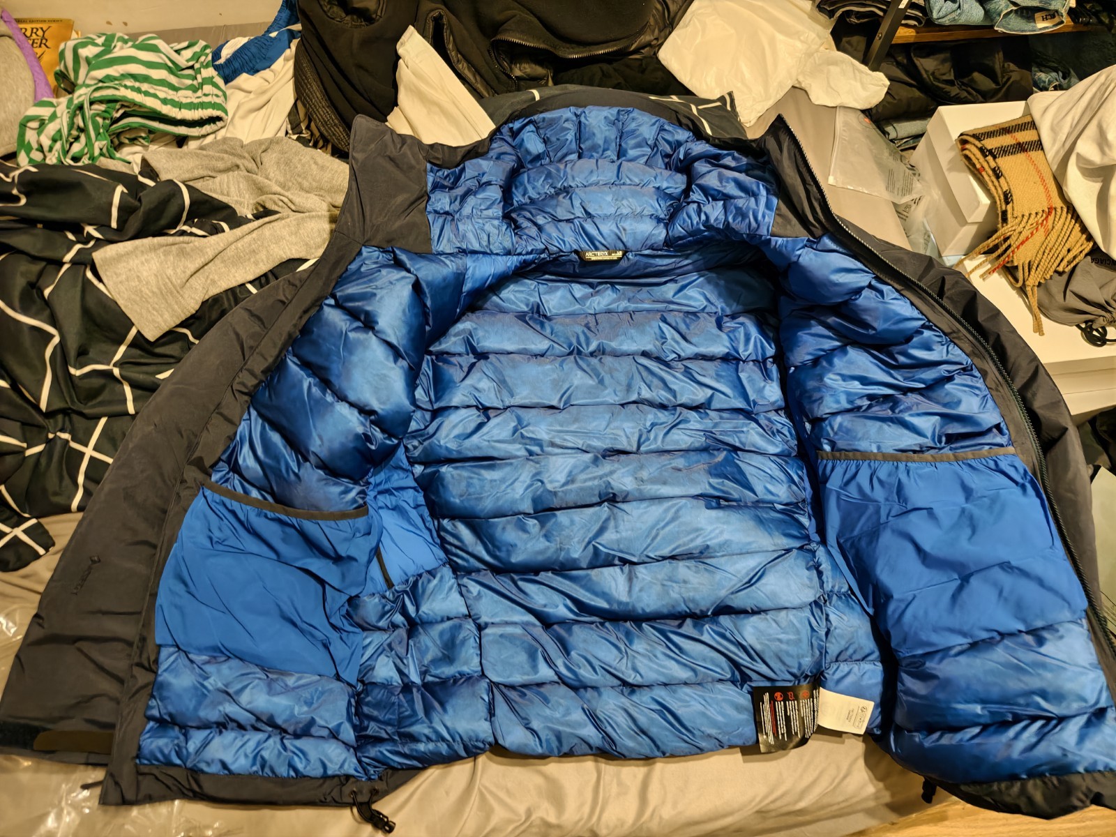 Arc'teryx Beta Piumino giacca insilata blu navy taglia L abbigliamento uomo
