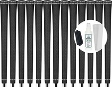 Golf Pride Tour Velvet 360 Black Standard Size Grip - Set of 13 with Grip Kit 