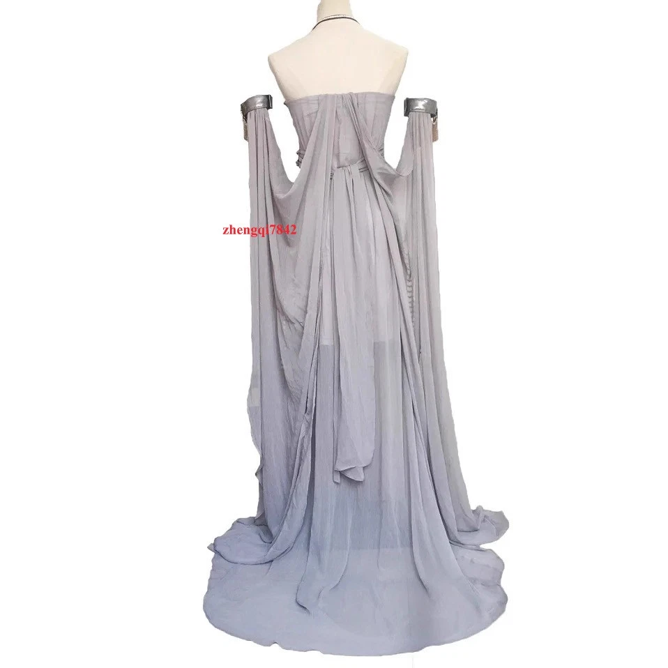 Juego de Tronos Daenerys Targaryen Juegos con disfraces Vestido Traje Conjunto Anime Show Foto 2 de 4