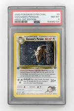 Pokemon 2000 Gym Challenge 1st Edition Giovanni's Persian Holo Card #8/132 Swirl on eBay