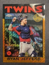 Ryan Jeffers RC 4/25 Orange Mojo Refractor 1986 35th 2021 Topps 86TC-78 Twins