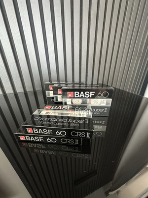 5 x BASF 60 CRS II Chromdioxid Kassette, Neu & verschweißt 