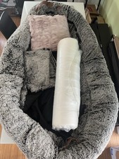 Human Dog Bed 71''x45''x14'' Size Fits You and Pets Washable Faux Fur Dog Bed