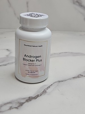 Nourished Natural Health Androgen Blocker Plus, 60 Capsules Exp 10/2026