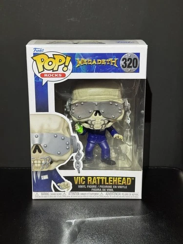 Funko Pop! Rocks: Megadeth Vic Rattlehead #320 W/Protector