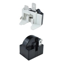 Refrigerator Compressor Starter Kit 1 Pin 4.7 Ohm With Overload Protector Relay