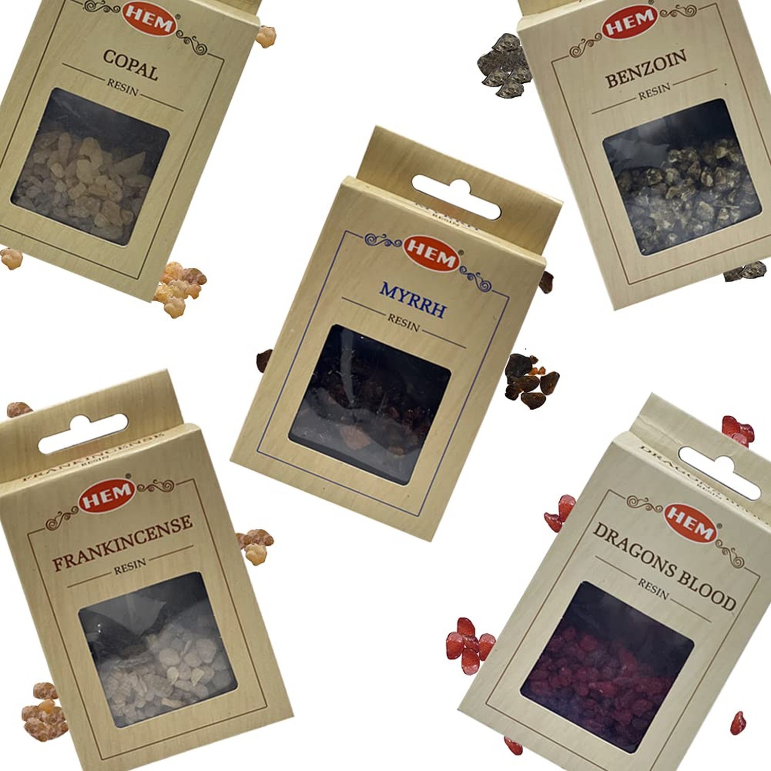 TRUMIRI Dragon's Blood Benzoin Copal Incense Variety Pack (3 Sets of 30g Each)