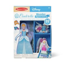 MELISSA DOUG DISNEY CINDERELLA MAGNETIC DRESS UP WOODEN PLAY SET