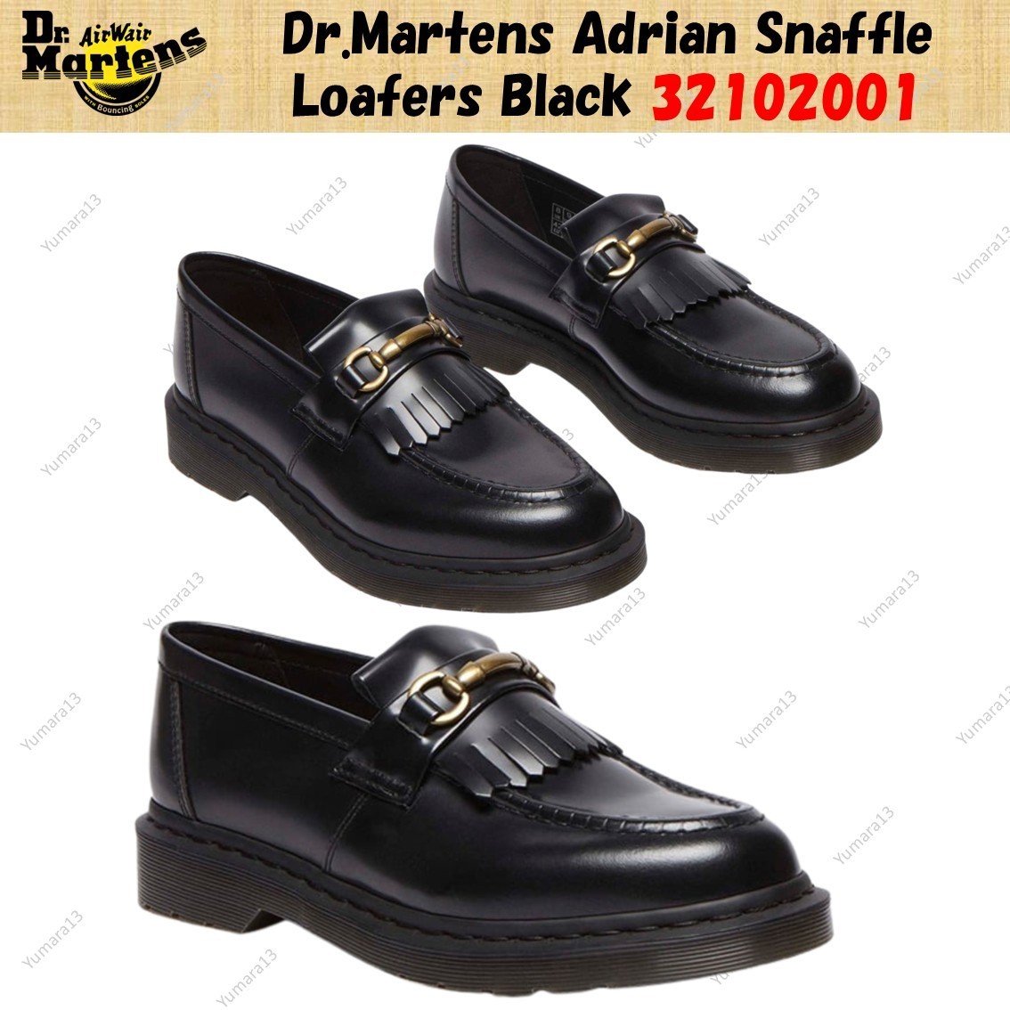 Dr.Martens Adrian Snaffle Loafers Black 32102001 Men's Size | eBay