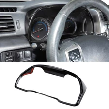 Glossy Black Dashboard Meter Display Frame Trim Cover Bezels For 4Runner 2010+