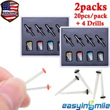 2Pks Dental Lab Endo Fiber Post Glass Quartz Teeth Restorative 1.0/1.2/1.4/1.6mm
