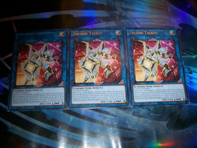 3x Encode Talker 1st Edition Rare CRBR-EN058 Yu-Gi-Oh!