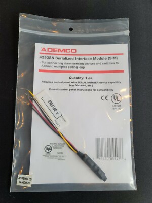 Ademco 4293SN Serialized Interface Module | eBay