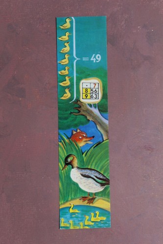 Bookmarks Multiplication table Fairy tale characters. BONUS USSR 1985 Full Set 8 - Picture 8 of 10