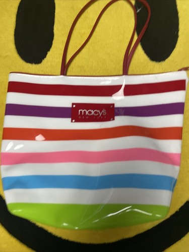 Macy’s New York Stripe Tote Bag Zip Up - Picture 6 of 9
