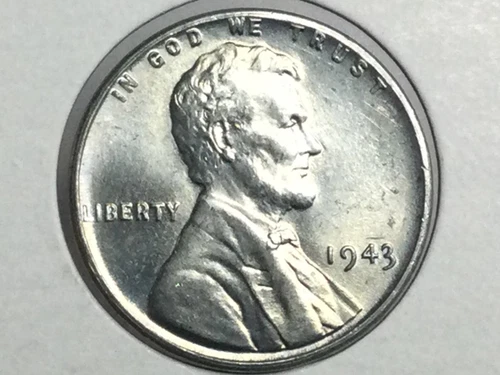 1943-P-D-S Steel Lincoln Cent trio in uncirculated