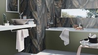 Vliestapete Rasch 751840 Blattmuster Zebrastreifen Blau Gold Metallic (4,10€/1Qm