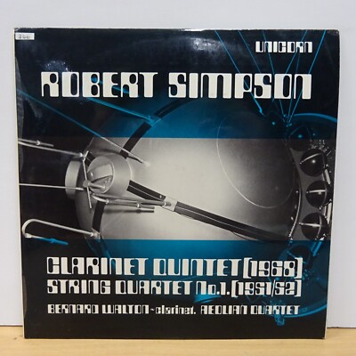 UNS 234 SIMPSON Clarinet Quintet AEOLIAN QUARTET UNICORN STEREO LP NM