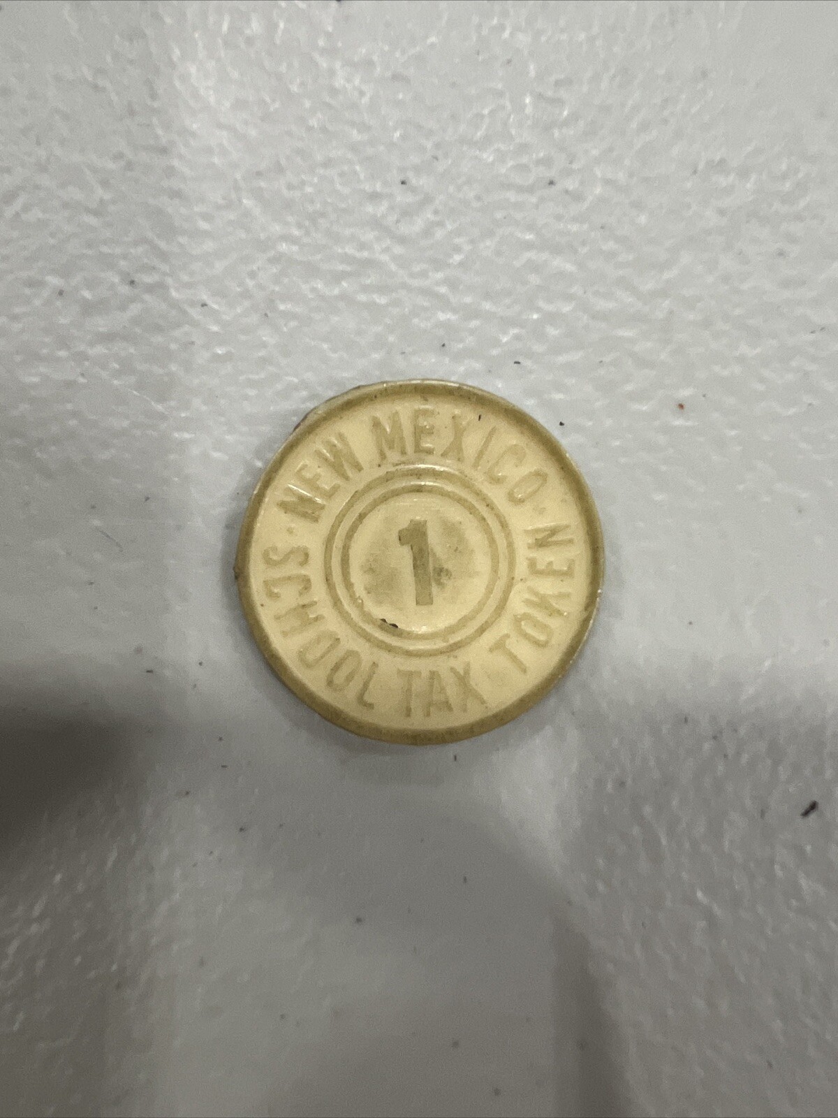 New Mexico Sales Tax Token 1 Mill White eBay